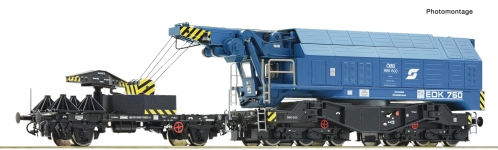 Roco 7320069 - H0 - Eisenbahndrehkran EDK 750, ÖBB, Ep. IV - AC-Sound
